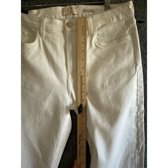 Jen7 by 7 For All Mankind 10 Bootcut Jeans WHITE Slim READ* - Picture 4 of 11